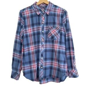Vineyard Vines Blue and Red Checkered Shirt small
